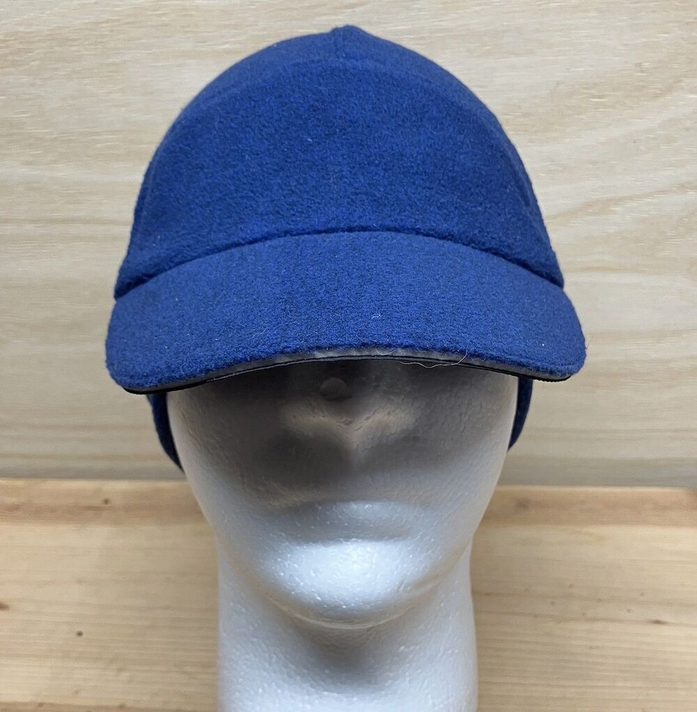 Trailheads Running Hat Cap Pony Tail Blue Fleece Stretch One Size Outdoor Fleece